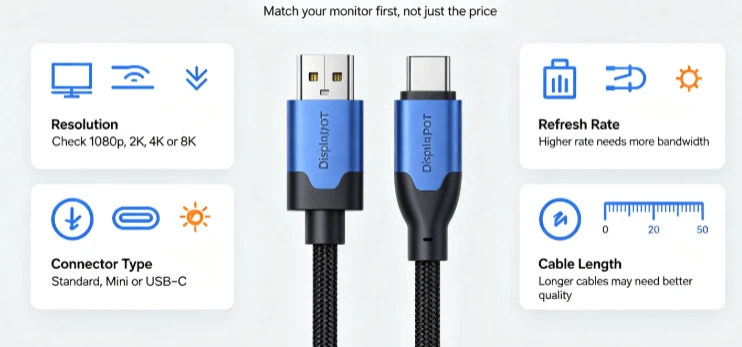 How to Choose the Right DisplayPort Cable How to Choose the Right DisplayPort Cable